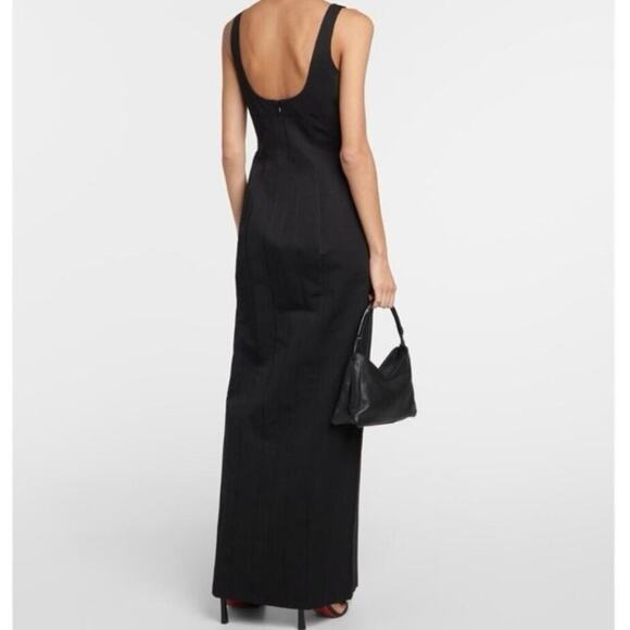 STAUD Portrait Maxi Dress In Black 10 NWT - Picture 2 of 10